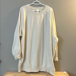 Beige Oversized Sweatshirt